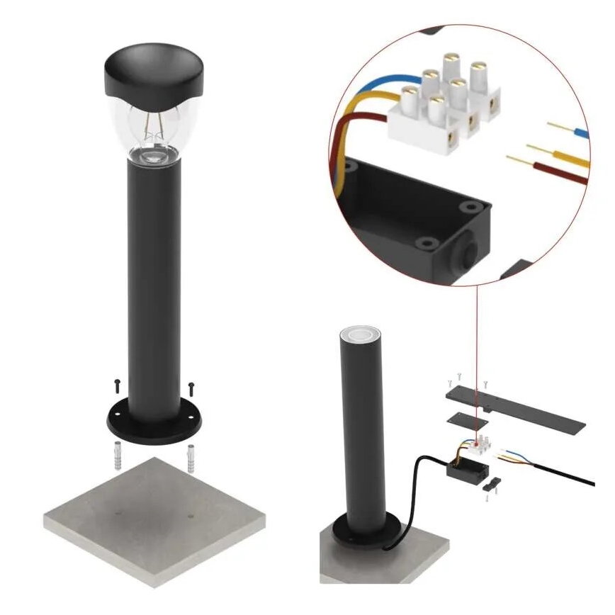 Lámpara de exterior ARTEO 1xE27/15W/230V IP44 50 cm