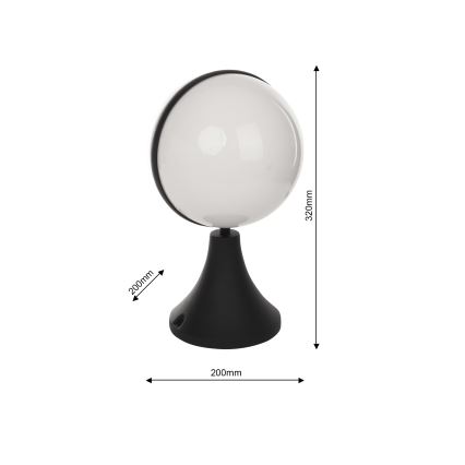 Lámpara de exterior CIRCULO 1xE27/40W/230V IP44