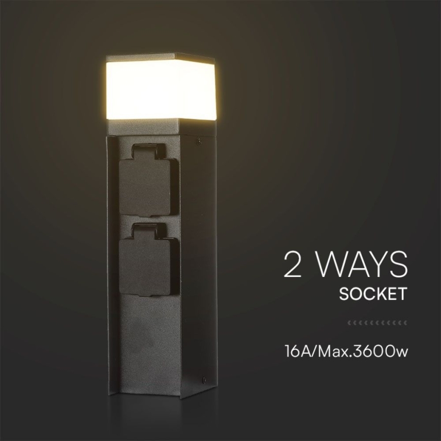 Lámpara de exterior con 2 enchufes 1xG9/11W/230V IP44