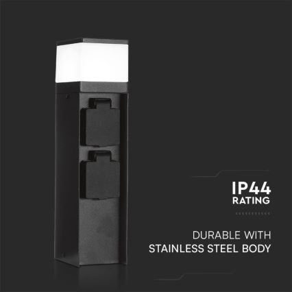 Lámpara de exterior con 2 enchufes 1xG9/11W/230V IP44