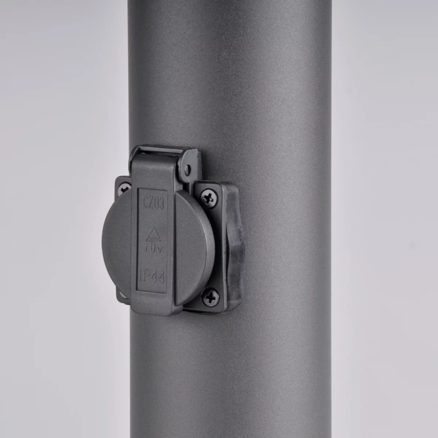 Lámpara de exterior con enchufe DALLAS 1xE27/12W/230V IP44 antracita