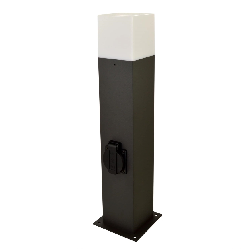 Lámpara de exterior con enchufe NEW YORK 1xE27/12W/230V IP44 44 cm antracita