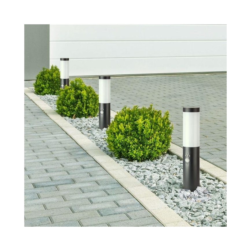 Lámpara de exterior con sensor 1xE27/60W/230V IP44 45cm antracita