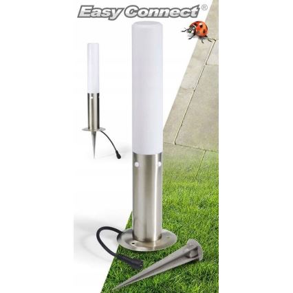 Lámpara de exterior EASY CONNECT 1xE27/20W/230V IP44 acero inoxidable