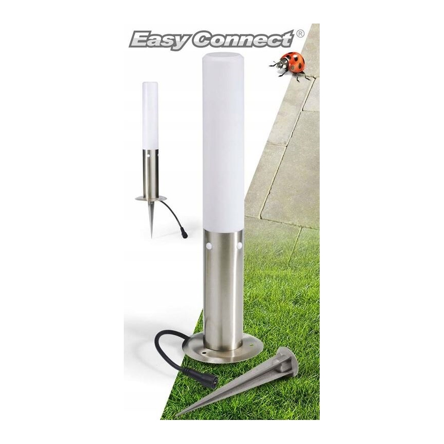 Lámpara de exterior EASY CONNECT 1xE27/20W/230V IP44 acero inoxidable