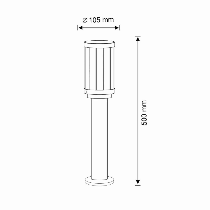 Lámpara de exterior FIORD 1xE27/10W/230V IP44
