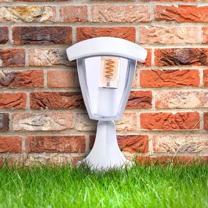 Lámpara de exterior FOX 1xE27/40W/230V IP44 blanca