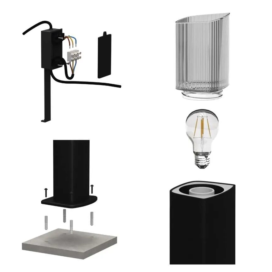 Lámpara de exterior LANA 1xE27/25W/230V IP54 45 cm