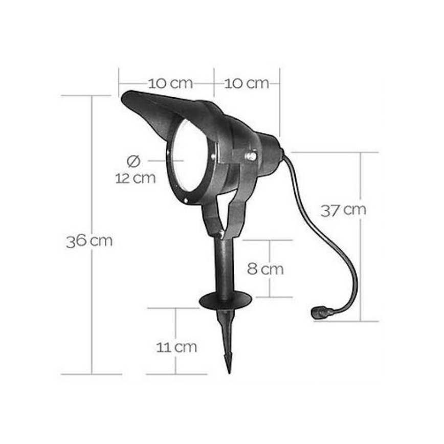 Lámpara de exterior LED EASY CONNECT 1xGU10/10W/230V IP67 negro