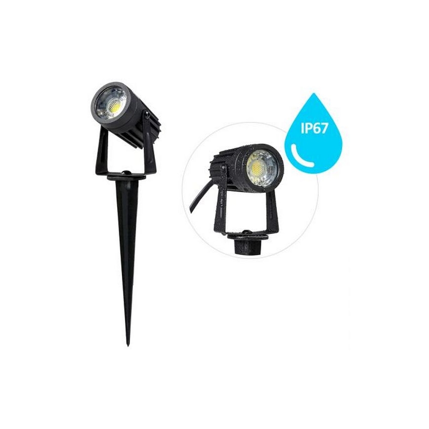 Lámpara de exterior LED LED/3W/230V 2800K IP67 negro