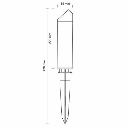 Lámpara de exterior LED LED/3W/230V 4000K IP65