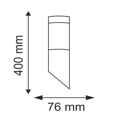 Lámpara de exterior LED LIVIA 1xE27/7W/230V 4000K IP44