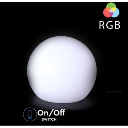 Lámpara de exterior LED RGB regulable LED/1W/5V 1000 mAh 30 cm IP67 + mando a distancia