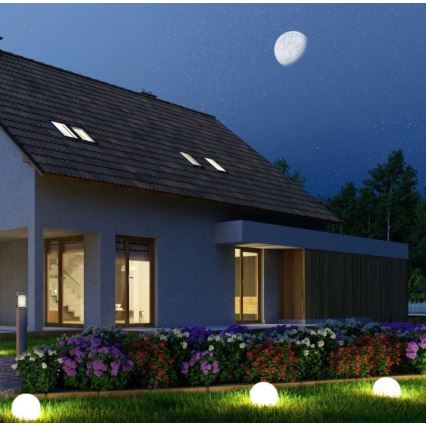 Lámpara de exterior LED RGB regulable LED/1W/5V 1000 mAh 30 cm IP67 + mando a distancia