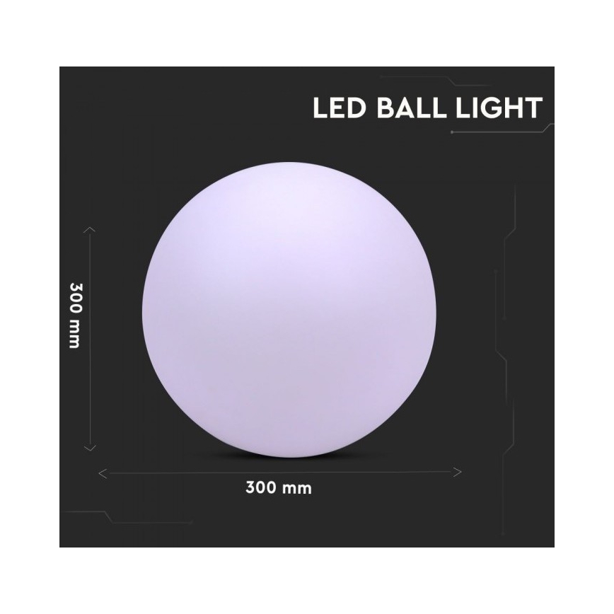 Lámpara de exterior LED RGB regulable LED/1W/5V 1000 mAh 30 cm IP67 + mando a distancia