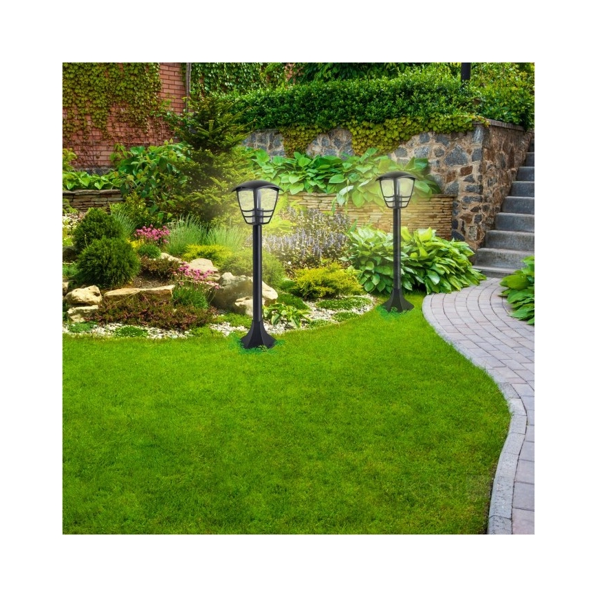 Lámpara de exterior TEVIO 1xE27/60W/230V IP54 97 cm negro