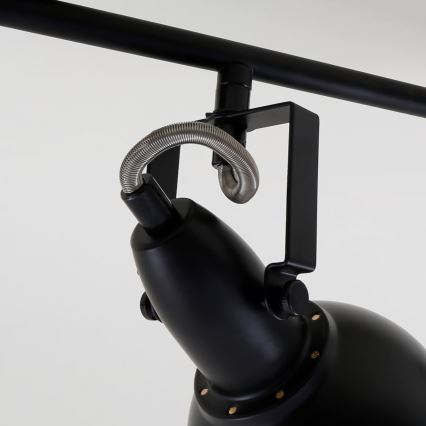 Lámpara de focos 3xE14/40W/230V negra