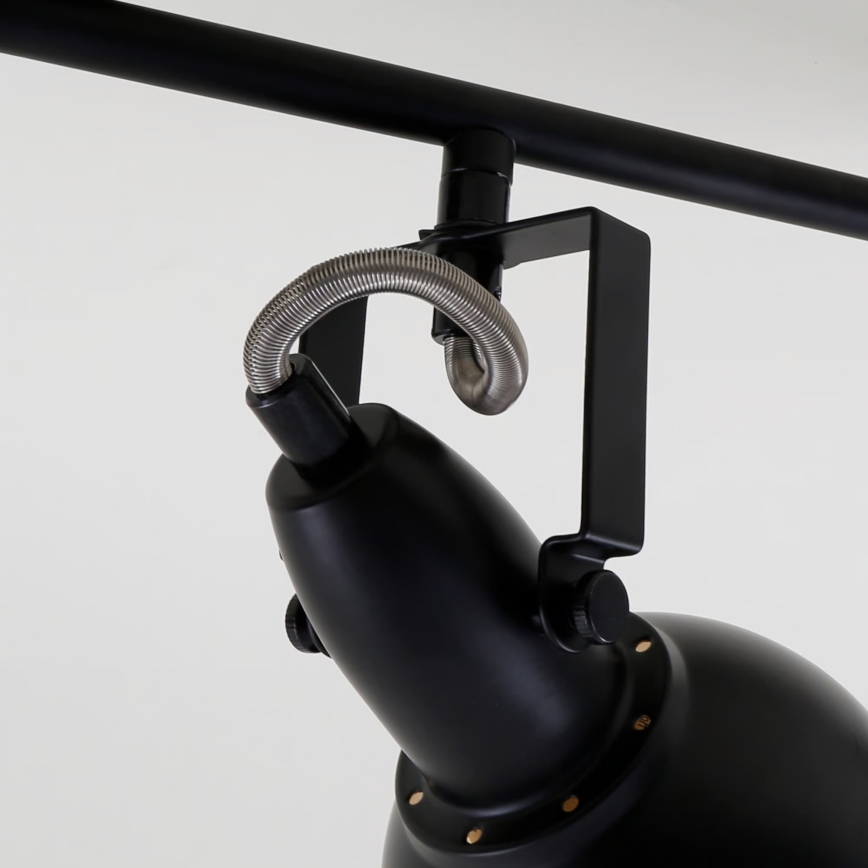 Lámpara de focos 3xE14/40W/230V negra