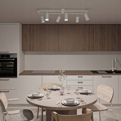 Lámpara de focos 6xGU10/30W/230V blanca