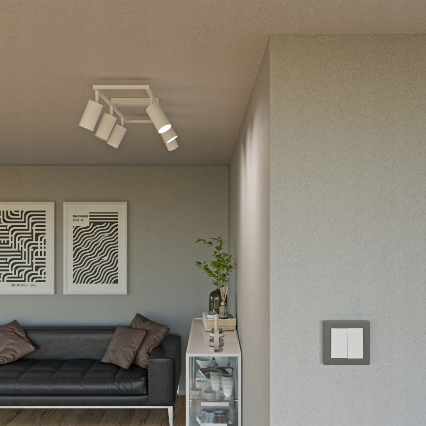 Lámpara de focos 6xGU10/30W/230V blanca