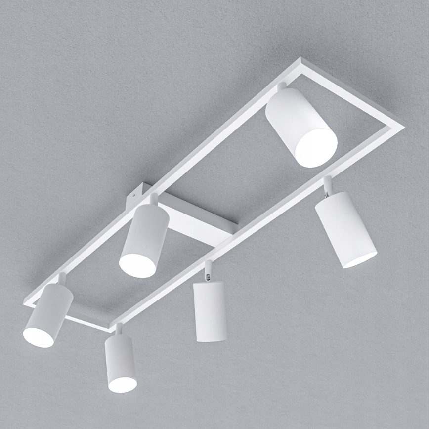 Lámpara de focos 6xGU10/30W/230V blanca