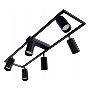 Lámpara de focos 6xGU10/30W/230V negra