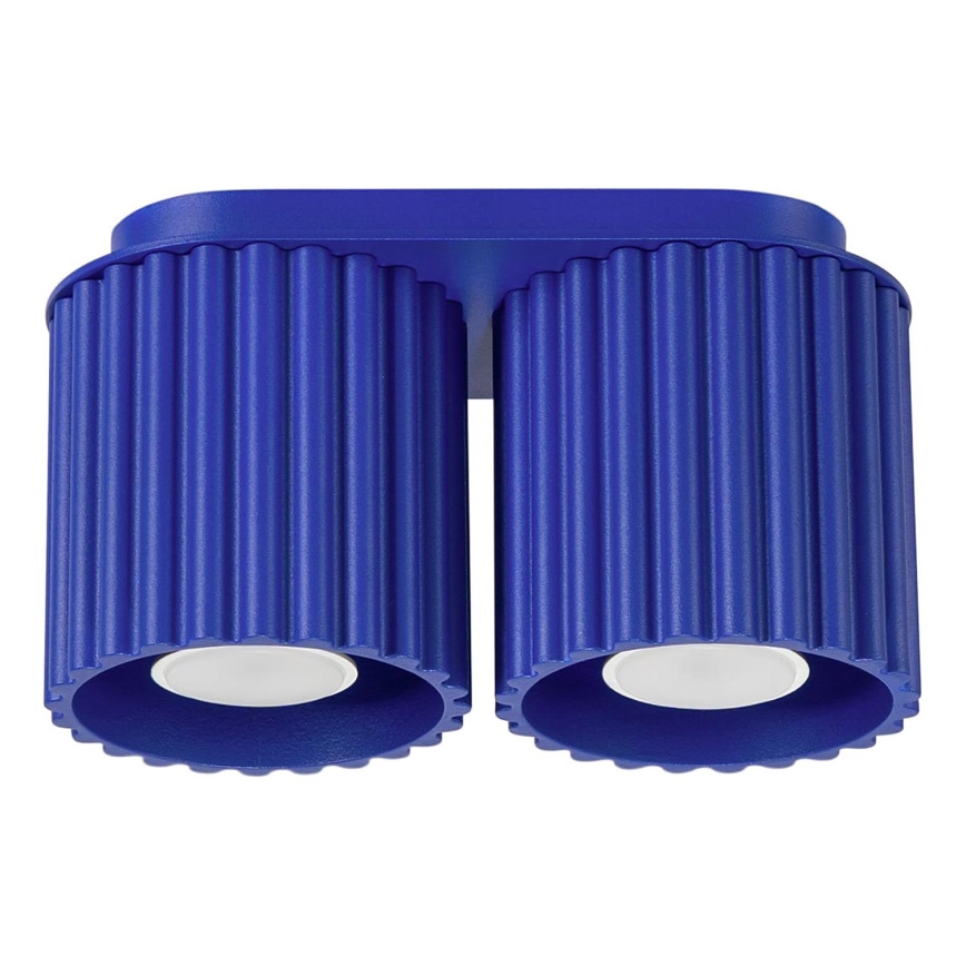 Lámpara de focos AURA 2xGU10/10W/230V azul