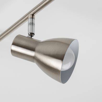 Lámpara de focos LED 6xE14/5W/230V, cromo mate