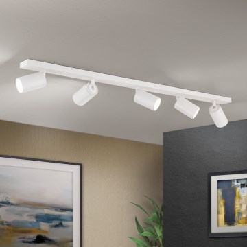 Lámpara de focos orientables SEAN 5xGU10/13W/230V blanca