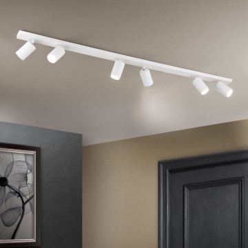 Lámpara de focos SEAN 6xGU10/13W/230V blanca