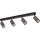 Lámpara de focos TUNE 4xGU10/10W/230V negro/marrón