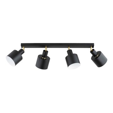 Lámpara de focos ZORENA 4xE27/15W/230V negra