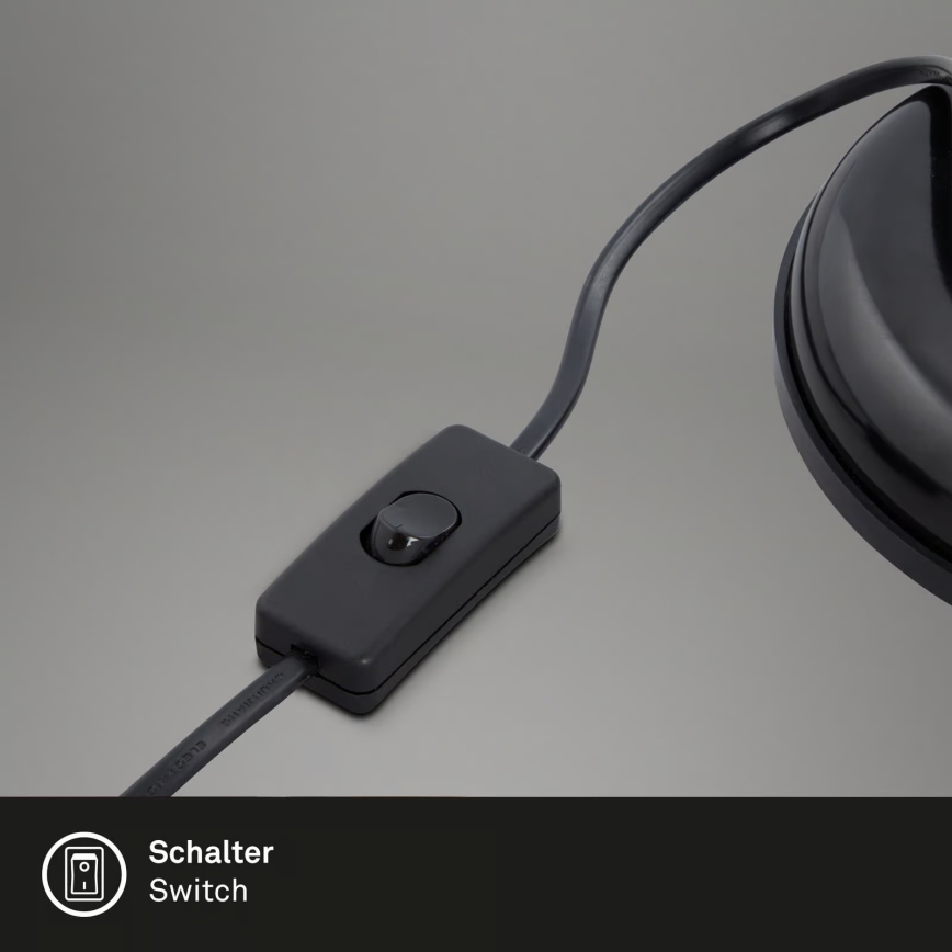 Lámpara de mesa 1xE14/25W/230V negra