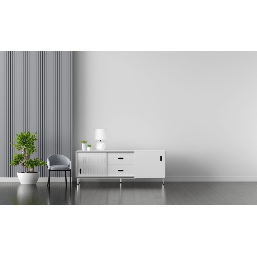 Lámpara de mesa 1xE27/25W/230V blanco