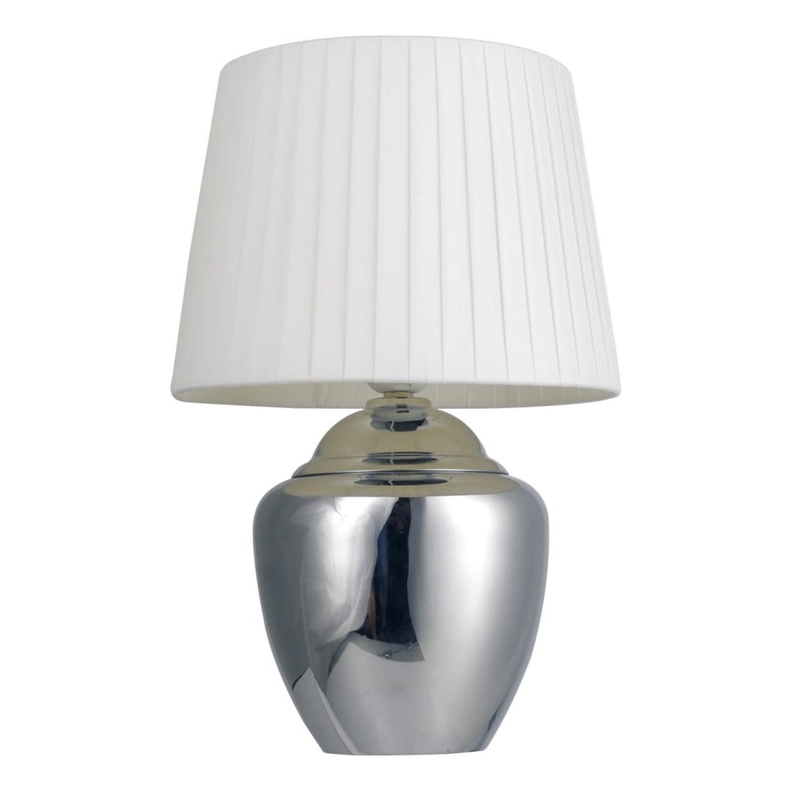 Lámpara de mesa 1xE27/25W/230V cromo brillante