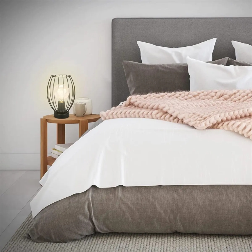 Lámpara de mesa 1xE27/25W/230V negra