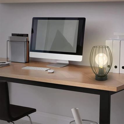 Lámpara de mesa 1xE27/25W/230V negra