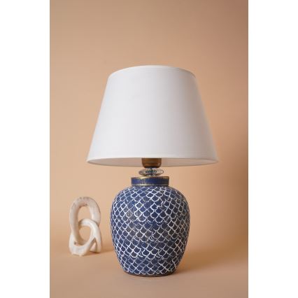 Lámpara de mesa 1xE27/40W/230V azul