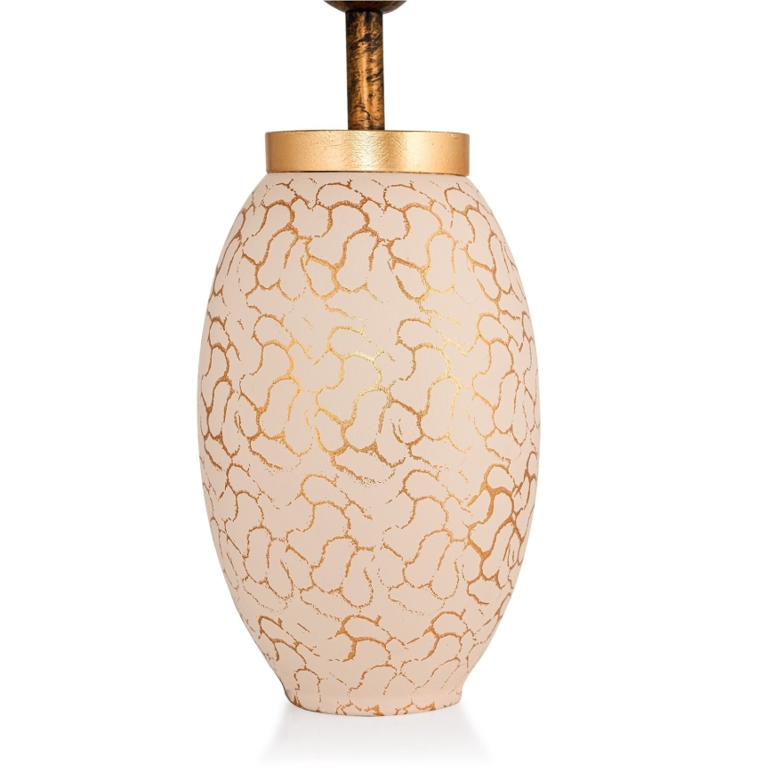 Lámpara de mesa 1xE27/40W/230V beige/dorado