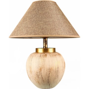 Lámpara de mesa 1xE27/40W/230V beige