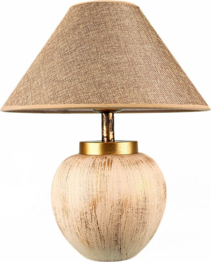 Lámpara de mesa 1xE27/40W/230V beige