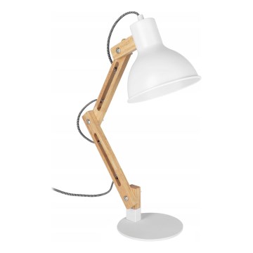 Lámpara de mesa 1xE27/40W/230V blanca