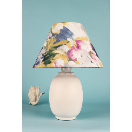 Lámpara de mesa 1xE27/40W/230V blanco/colorido