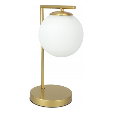 Lámpara de mesa 1xE27/40W/230V dorada/blanca