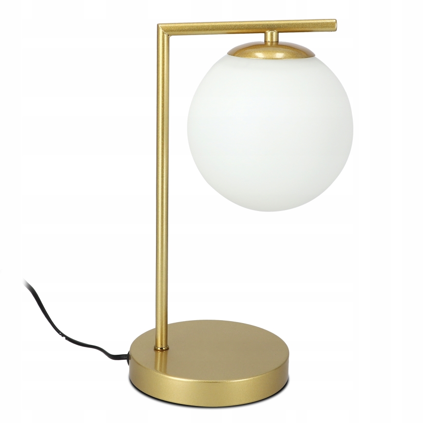 Lámpara de mesa 1xE27/40W/230V dorada/blanca