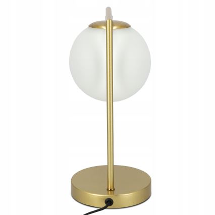 Lámpara de mesa 1xE27/40W/230V dorada/blanca