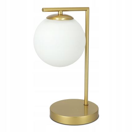 Lámpara de mesa 1xE27/40W/230V dorada/blanca