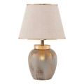 Lámpara de mesa 1xE27/40W/230V dorado/beige