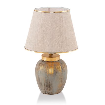 Lámpara de mesa 1xE27/40W/230V dorado/beige