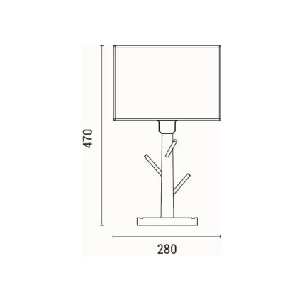 Lámpara de mesa 1xE27/40W/230V